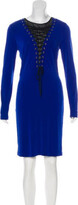 Thumbnail for your product : Rachel Zoe Lace-Up Knee-Length Dress