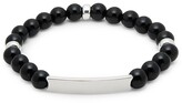 Thumbnail for your product : Saks Fifth Avenue Sterling Silver Black Onyx Bead ID Bracelet