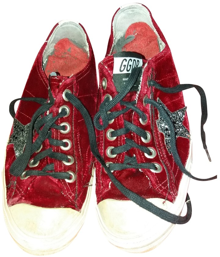 red velvet trainers