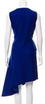 Thumbnail for your product : Christian Dior Asymmetrical Mohair & Wool-Blend Dress