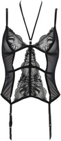 Thumbnail for your product : Bluebella Anastasia Lace & Tulle Basque Bodysuit