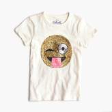 Thumbnail for your product : J.Crew Girls' winking emoji T-shirt
