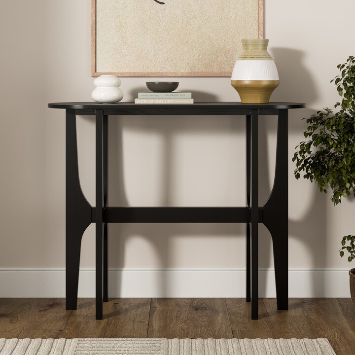 Dunelm Carlo Console Table Black Black ShopStyle