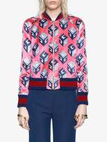 Thumbnail for your product : Gucci GG Wallpaper print duchesse bomber