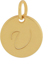Thumbnail for your product : Anna Lou Gold plated small v disk charm