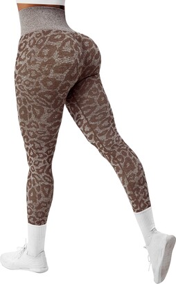 DREAMOON Women Camo Scrunch Butt Seamless Leggings Animal Leopard Gym Leggings  High Waisted Booty Lifting Workout Yoga Pants - ShopStyle
