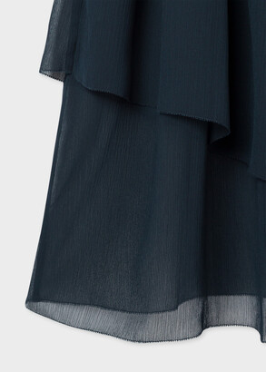 Paul Smith Women's Dark Navy Semi-Sheer Dress