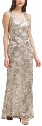 Vince Camuto Petite Embellished Gown
