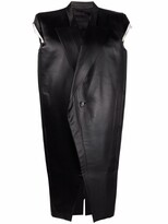 Thumbnail for your product : Rick Owens Sleeveless Belted Coat