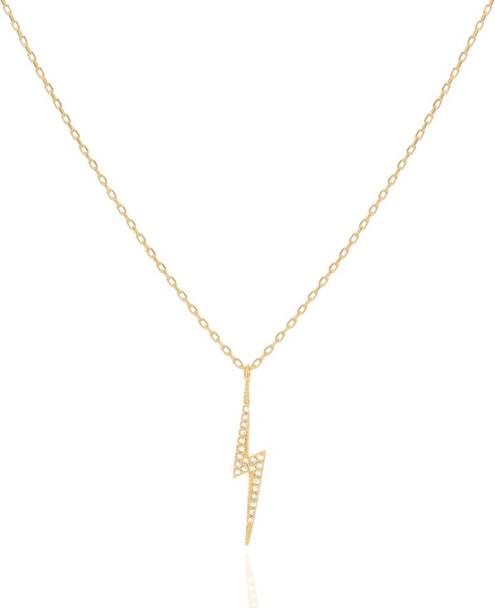 C.j.m Gold Lightning Necklace