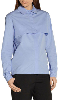 Nina Ricci Cropped Cotton-Poplin Shirt