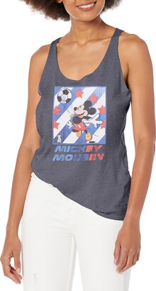 Disney Classic Mickey Football Star Women's Racerback Tank Top