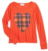 Thumbnail for your product : Wildfox Couture 'Tartan Heart' Long Sleeve Thermal (Little Girls)