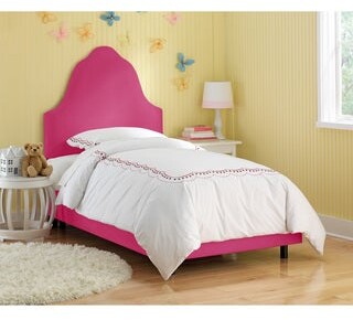 Skyline Furniture Kids Premier Hot Pink Arched Bed
