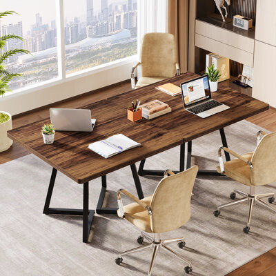 TribeSigns 63" Industrial Conference Table