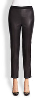 Thumbnail for your product : St. John Cropped Leather Trousers