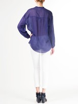 Thumbnail for your product : Band Of Outsiders Chain Print Bib Blouse