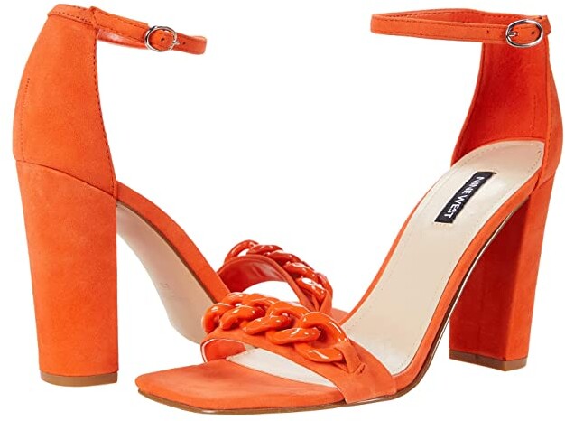 nine west orange shoes