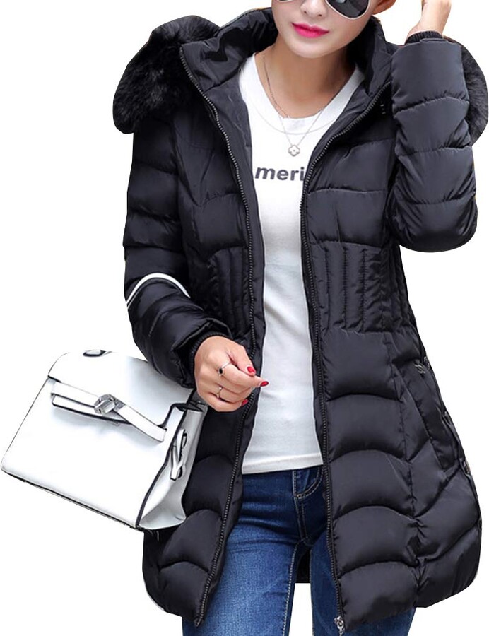 ladies fitted puffer jacket