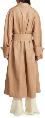 The Row Au Belted Leather Trench Coat