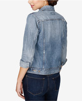 Thumbnail for your product : Lucky Brand Ripped Denim Jacket