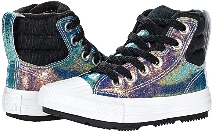 Converse Chuck Taylor(r) All Star(r) Berkshire Boot Hi - Iridescent Leather  (Little Kid) - ShopStyle Girls' Shoes