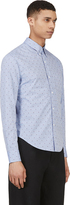 Thumbnail for your product : Band Of Outsiders Blue Jacquard Block Print Shirt