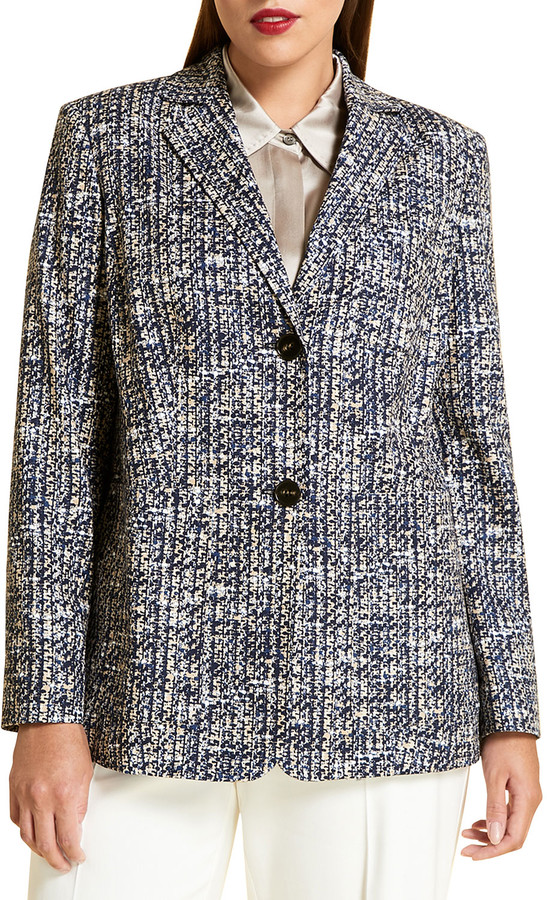Marina Rinaldi Plus Size Cadice Tweed Jacket - ShopStyle