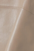 Thumbnail for your product : Ganni Leather Mini Dress - Taupe