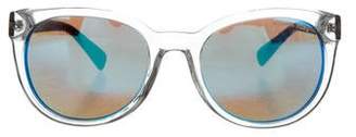 MICHAEL Michael Kors Reflective Round Sunglasses