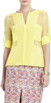 Thumbnail for your product : BCBGMAXAZRIA Gael Blocked Blouse
