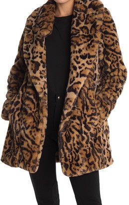 bcbg leopard coat