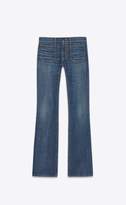Thumbnail for your product : Saint Laurent Flared Jeans In Indigo Blue Denim