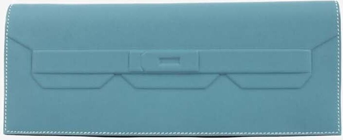 Hermes Birkin Shadow Clutch 29 in New Bleu Jean Swift Leather