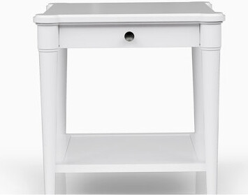 Hokku Designs Elegant side table with storage shelf - modern design suitable for living room bedroom or office
