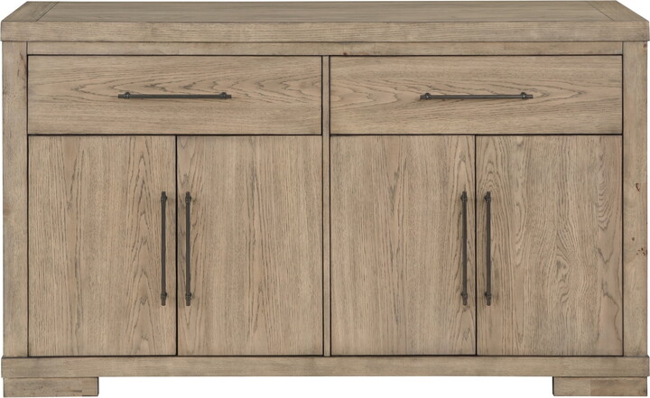 Steve Silver Napa Transitional 2-Drawer Server, Weathered Sand