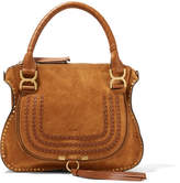 Chloé - The Marcie Medium Whipstitched Suede Tote - Light brown