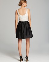 Thumbnail for your product : Aidan Mattox Dress - Sleeveless Beaded Bodice Taffeta Skirt Fit and Flare