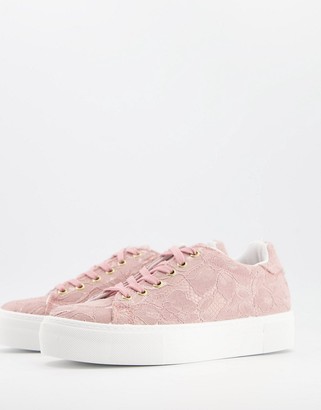 Pink designer trainers Clearance