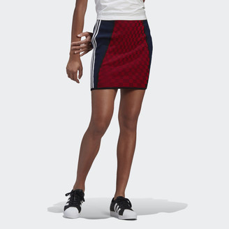 adidas Paolina Russo Mini Skirt Scarlet L Womens - ShopStyle