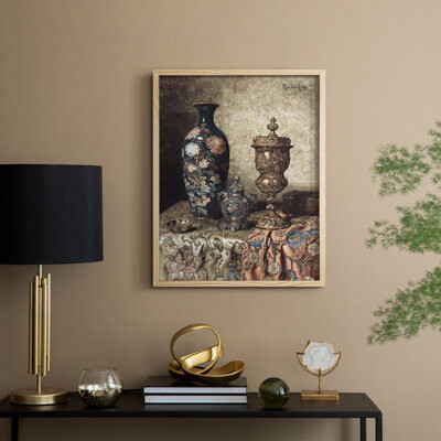 Astoria Grand Vintage Sketch XIV Framed Print - Solid Wood