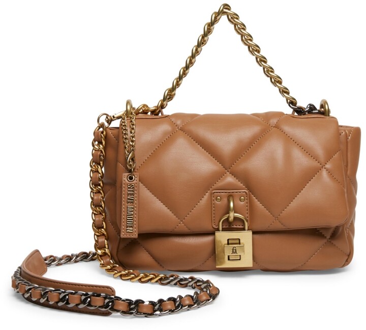 steve madden brown handbolsa