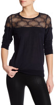 Thumbnail for your product : David Lerner Woven Neck Long Sleeve Shirt