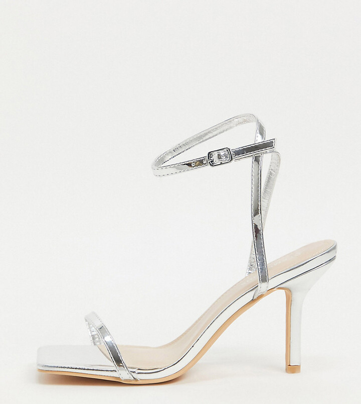 Buy > silver heels wide > in stock