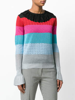 Marco De Vincenzo textured stripe sweater