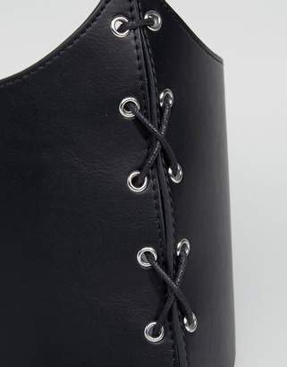ASOS DESIGN Extra Wide Lace Up Corset Belt