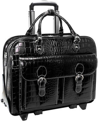 McKlein McKleinUSA San Martino 14 Leather Detachable -Wheeled Laptop Briefcase