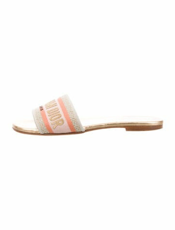 pink dior sandals