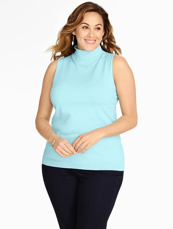 Talbots Sleeveless MockTurtleneck Sweater ShopStyle