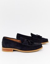 Thumbnail for your product : Office Invasion tassel loafers in navy suede